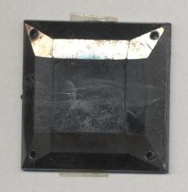 Стразы стекл. пришивные №25 квадрат BN (25*25мм), 1тыс.шт. Стразы пришивные