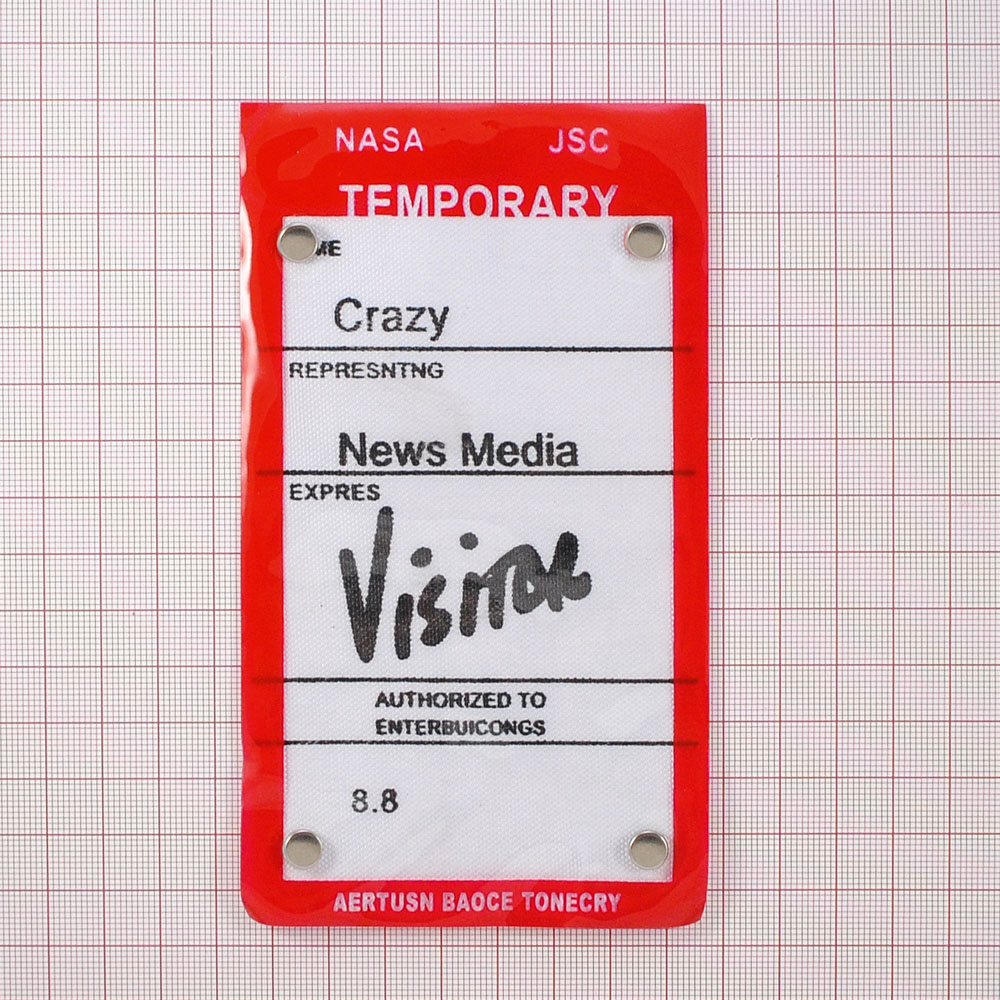 Лейба клеенка с хольнитенами Vizitor, 8,3*14,5см, черный, белый, красный, никель, шт. Лейба Клеенка