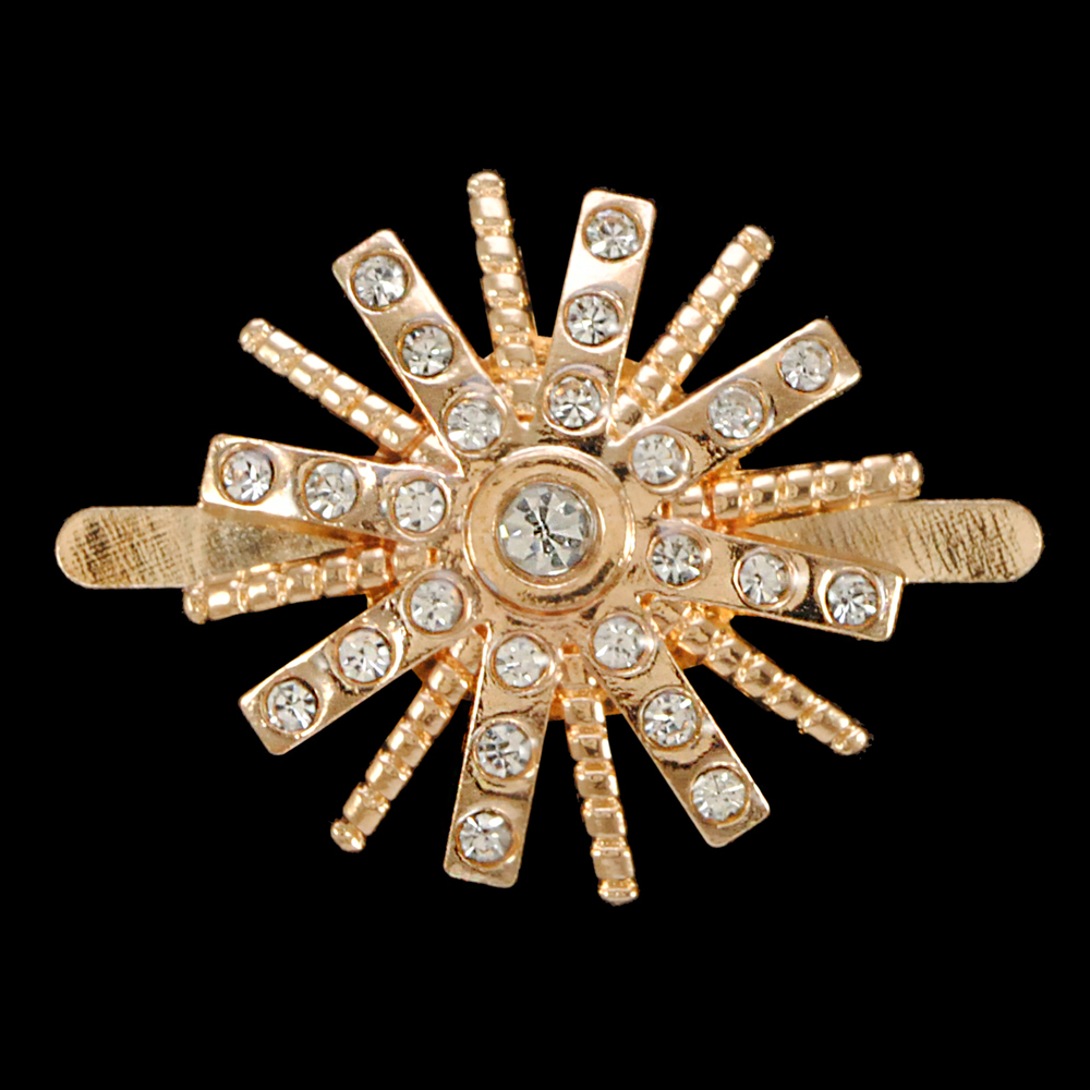 Краб металл Звезда, 2,7*2,7см, золото, шт. Крабы Металл Геометрия Декор