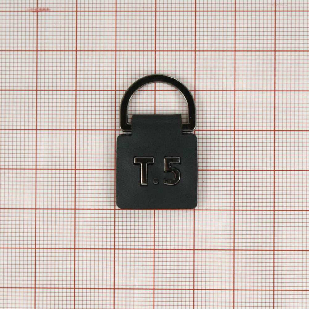 Лейба кожзам Т.521*34мм замок навесной, черная основа, металл черный никель, шт. Лейба Кожзам