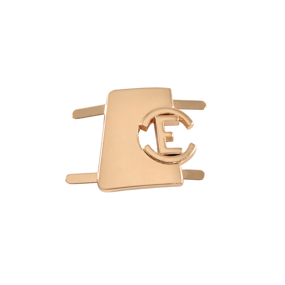 Краб металл буква "Е", 29*30мм GOLD, шт. Крабы Металл Надписи, Буквы