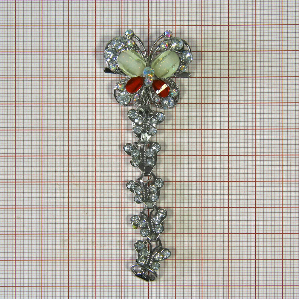 Краб металл HW-2444 перетяж. с крабом NIKEL. Крабы Металл Цветы, Жуки