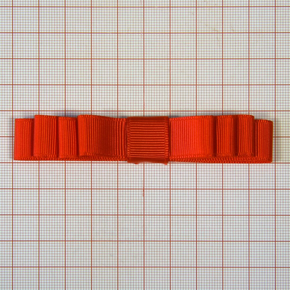 Аппликация декор обувная FF-214 красный бантик Ленточки, шт. Аппликации Пришивные Цветы Банты