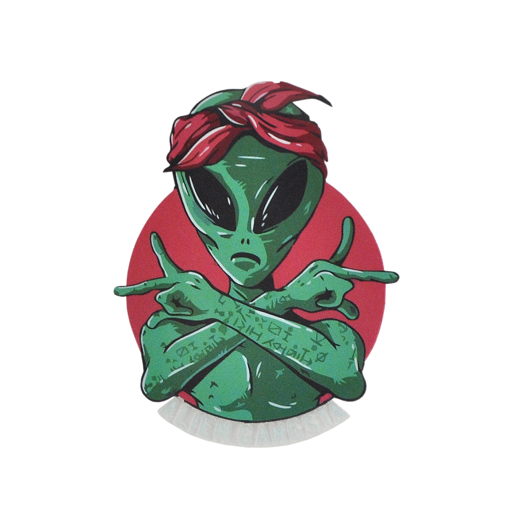 Термоаппликация Инопланетянин ALIEN GANGSTA 7*5,5,см, зеленый, черный, красный, шт. Термопереводки Ассорти