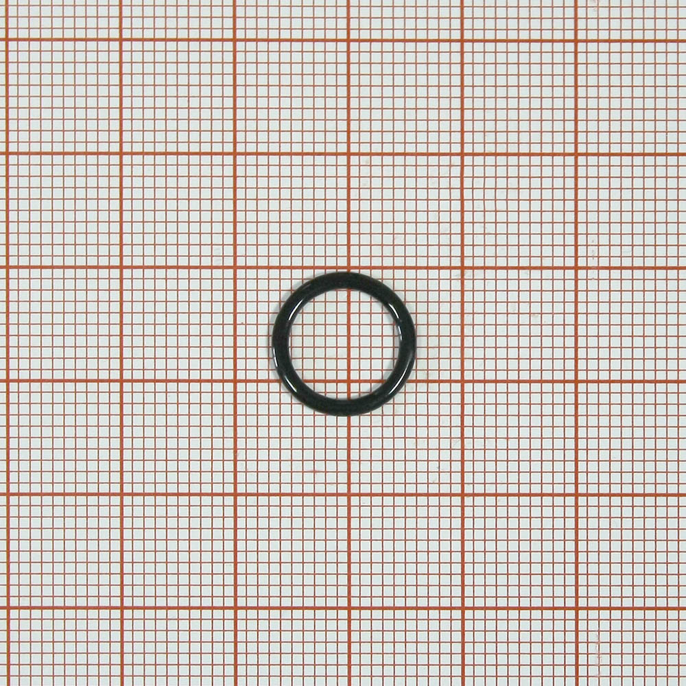 Кольцо бельевое металл А011 черное 9мм (внутр.), 12,7мм (внешн.), 1т.шт, уп. Кольцо бельевое