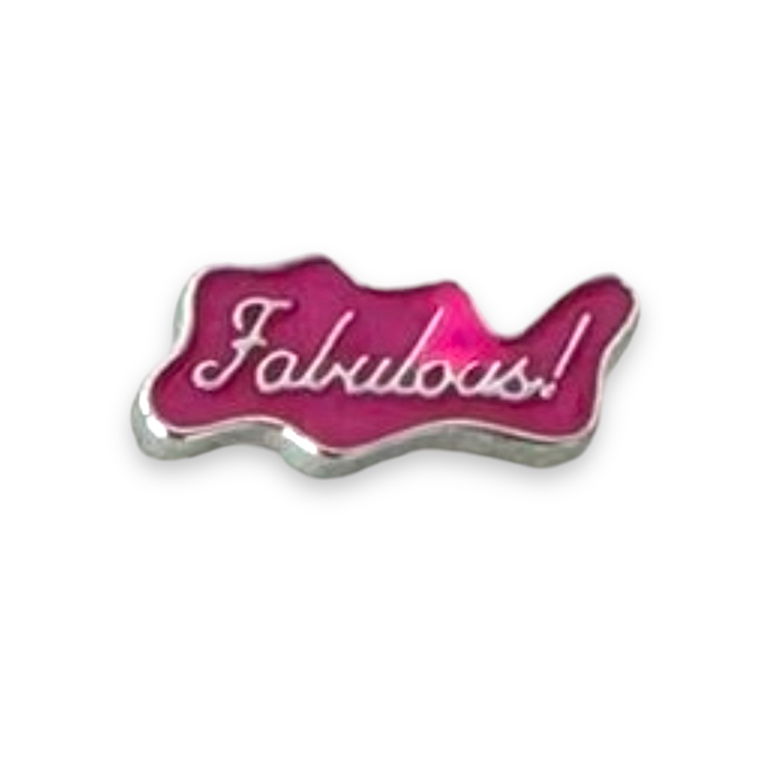 Брошь металл Fabulous, 2,5*1,1см, розовый, никель, шт. Броши