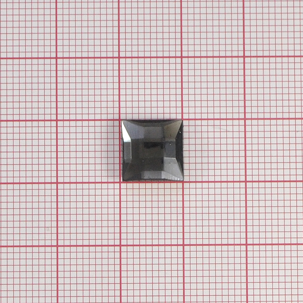 Стразы Д на клей, квадрат 10*10мм темн-серый 20, 1тыс.шт. Стразы на клей