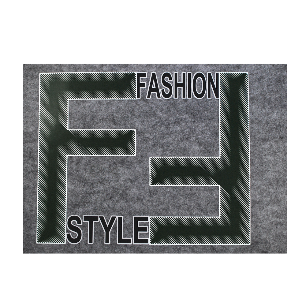 Термоаппликация Fashion Style лабиринт, 18*22см, черный, шт. Термопереводки Резиновые, Термопленка