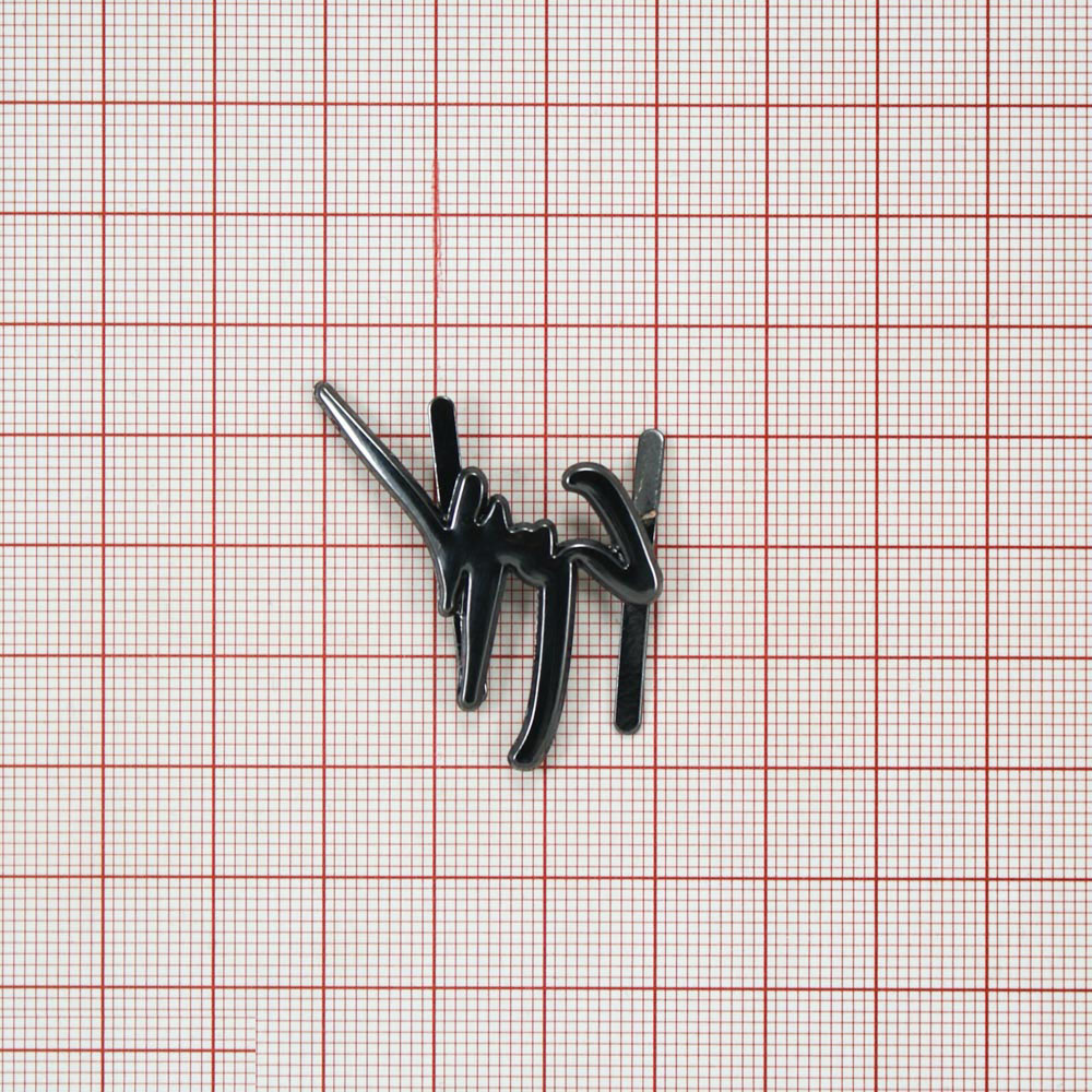 Краб металл SY (зеркало), 32*35мм блэк никель, шт. Крабы Металл Надписи, Буквы