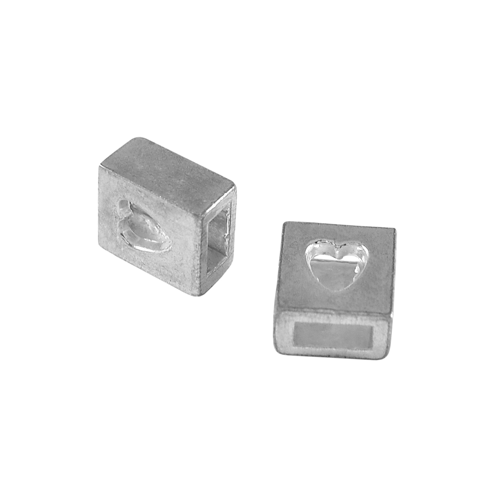 Наконечник металл 2982 SILVER. Фиксаторы, наконечники