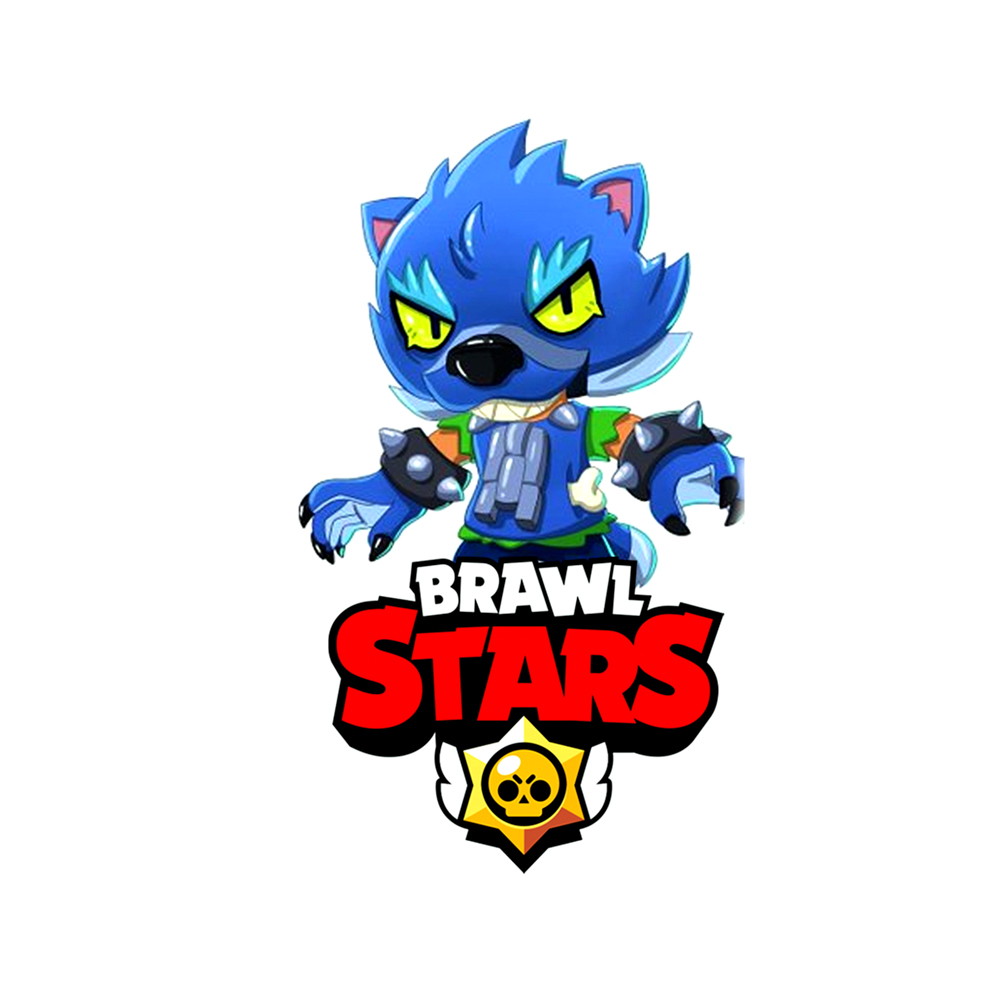 Термоаппликация Brawl Stars №3-5 (волк) 14*21см, шт. Термопереводки Детские