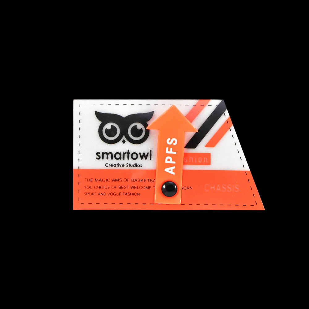 Лейба клеенка smartowl 7*4см, прозрачный, серый, оранжевый, белый шт. Лейба Клеенка