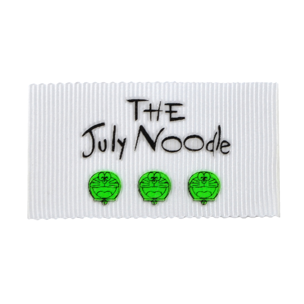 Лейба ткань The July Noodle, 6*3.2см, черный, белый, зеленый, шт. Лейба Ткань
