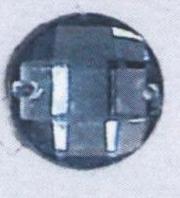 Стразы Д пришивн. круг 14мм серо-голубой 41, 1тыс.шт. Стразы пришивные