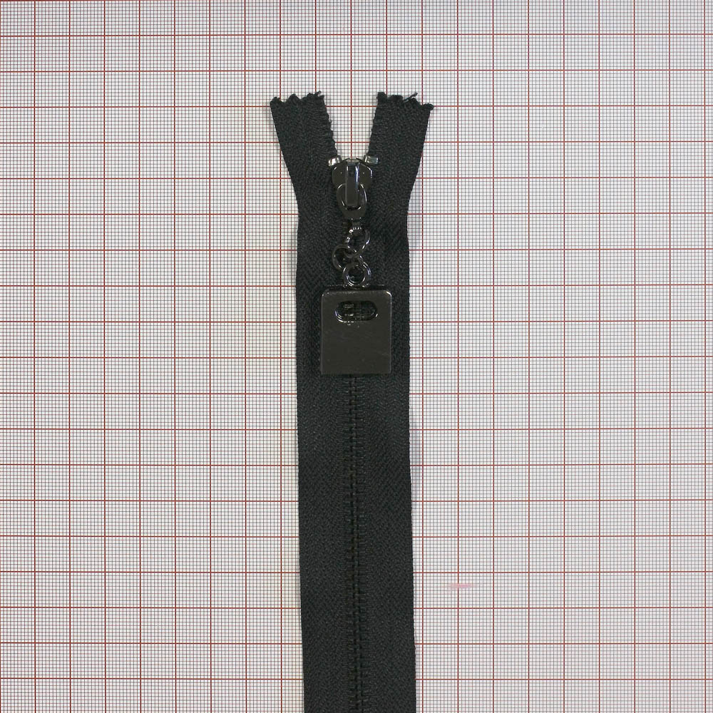Змейка металлическая Marini 25см (№5), подвеска под кисточку, черная, BN шт. Змейка Металл