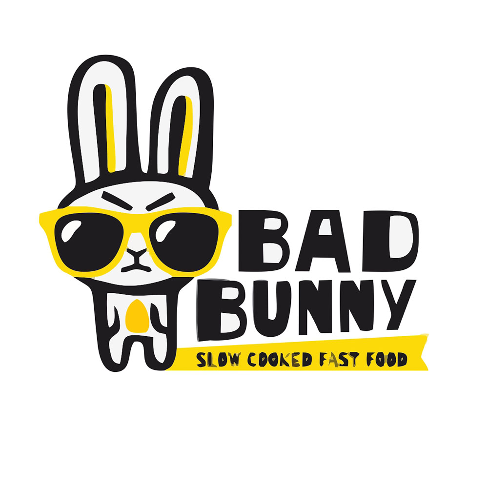 Термоаппликация №13-23 BAD BUNNY черно-желтый, 110*137мм, шт. Термопереводки Ассорти