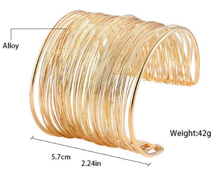 Браслет металл Кольца, золото, шт. Украшения