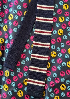 Галстук-шарф,145*5,5см, синий, белый, красный, шт. Украшения