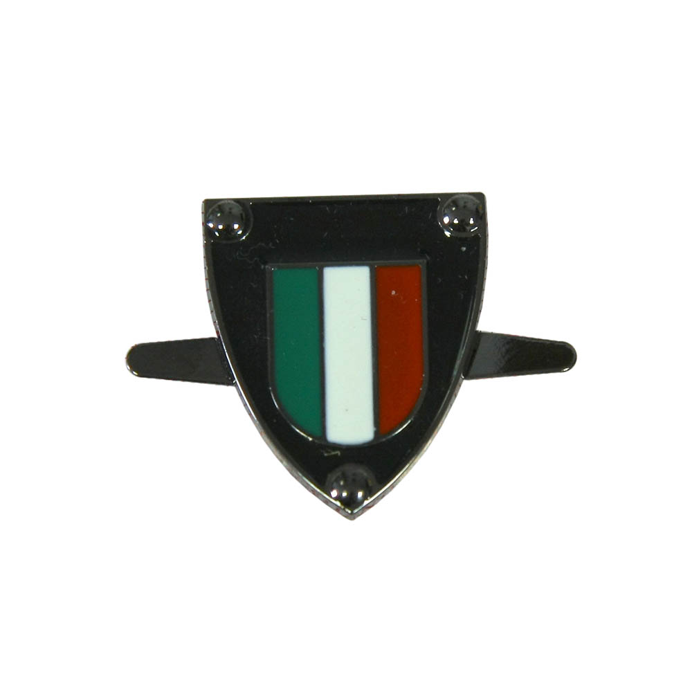 Краб металл Флаг Италии, 25*30мм, BLACK NIKEL, эмаль, шт. Крабы Металл Флаги, Гербы