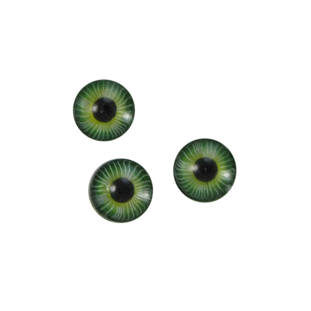 Глаз цветная радуга, круглый 7мм зеленый, 1тыс.шт. Глазики круглыей цветная радуга