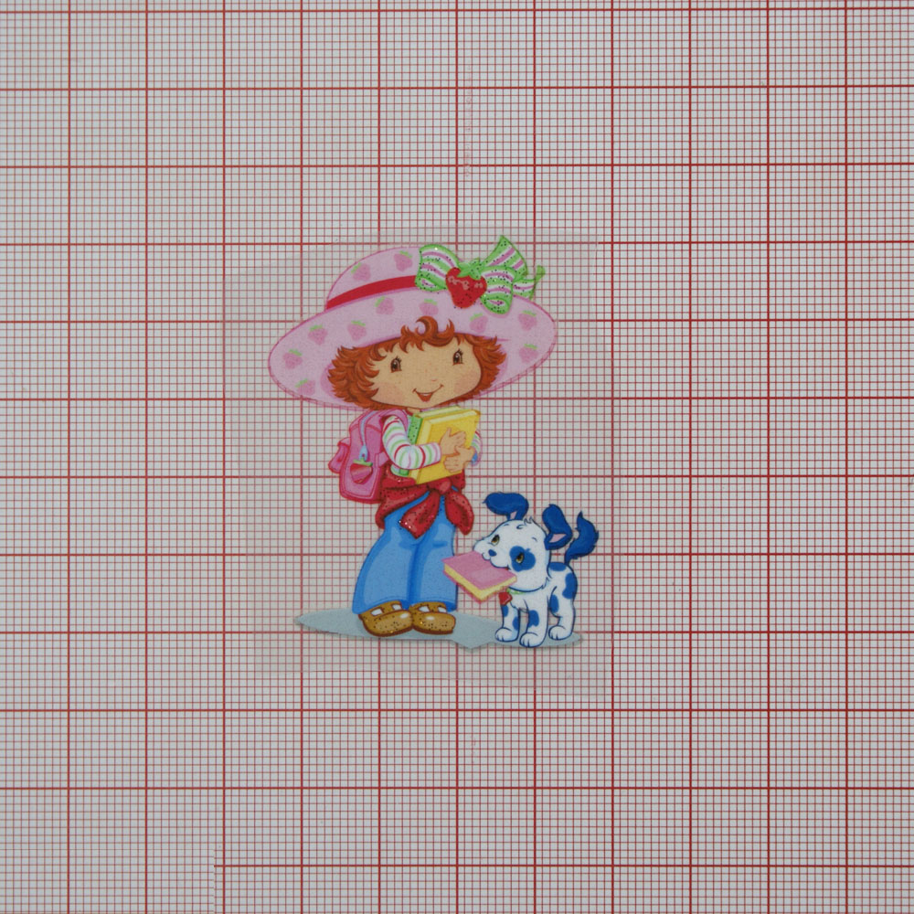 Термоаппликация Девочка с собачкой 5,3*4,5см, шт. Термопереводки Детские