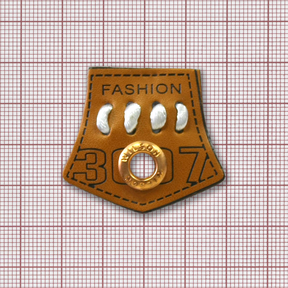 Лейба кожзам FASHION 35*40 коричневый, черный лого шнуровка, блочка. Лейба Кожзам