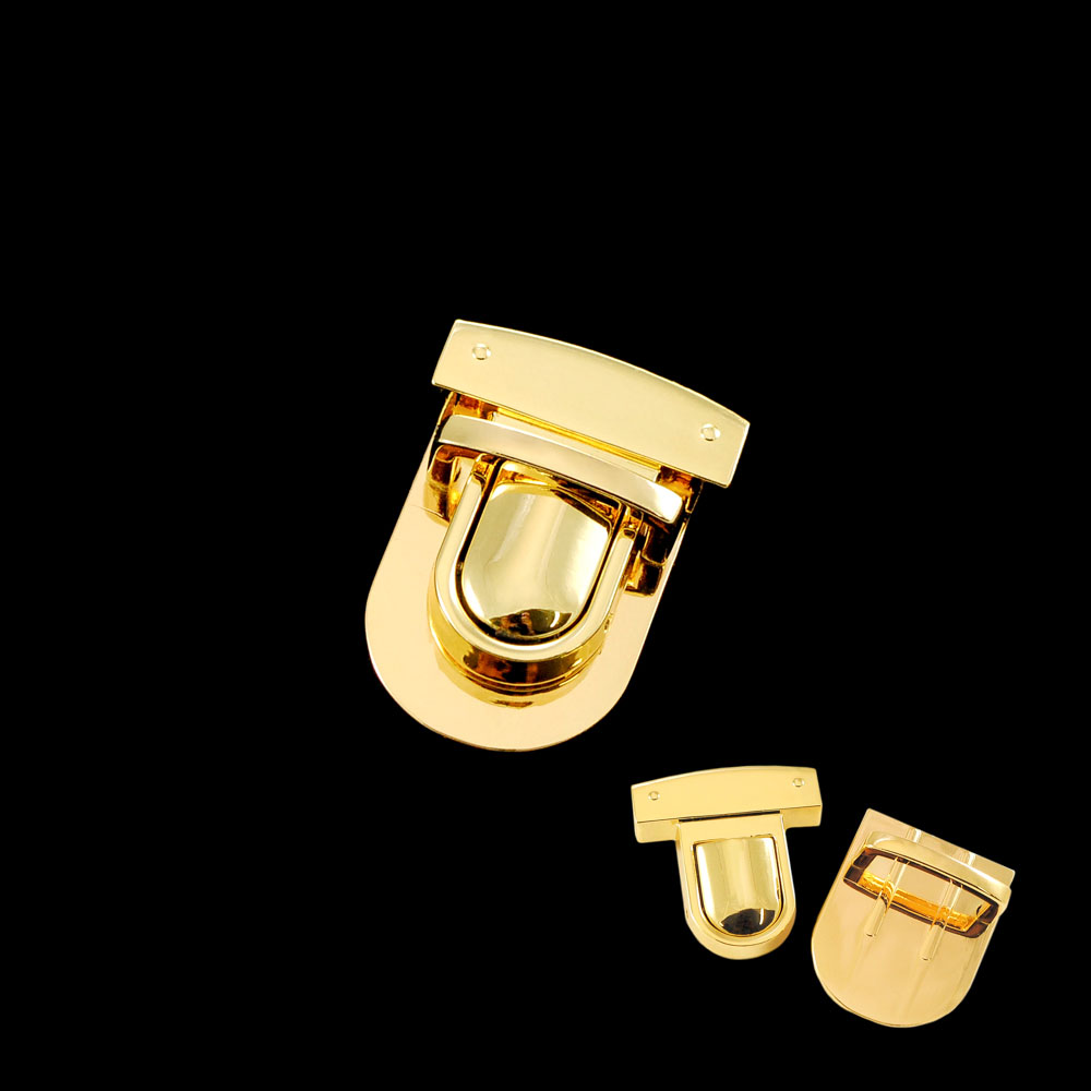 Замок сумочный 762 портфель 32*40мм GOLD, шт. Сумочная фурнитура
