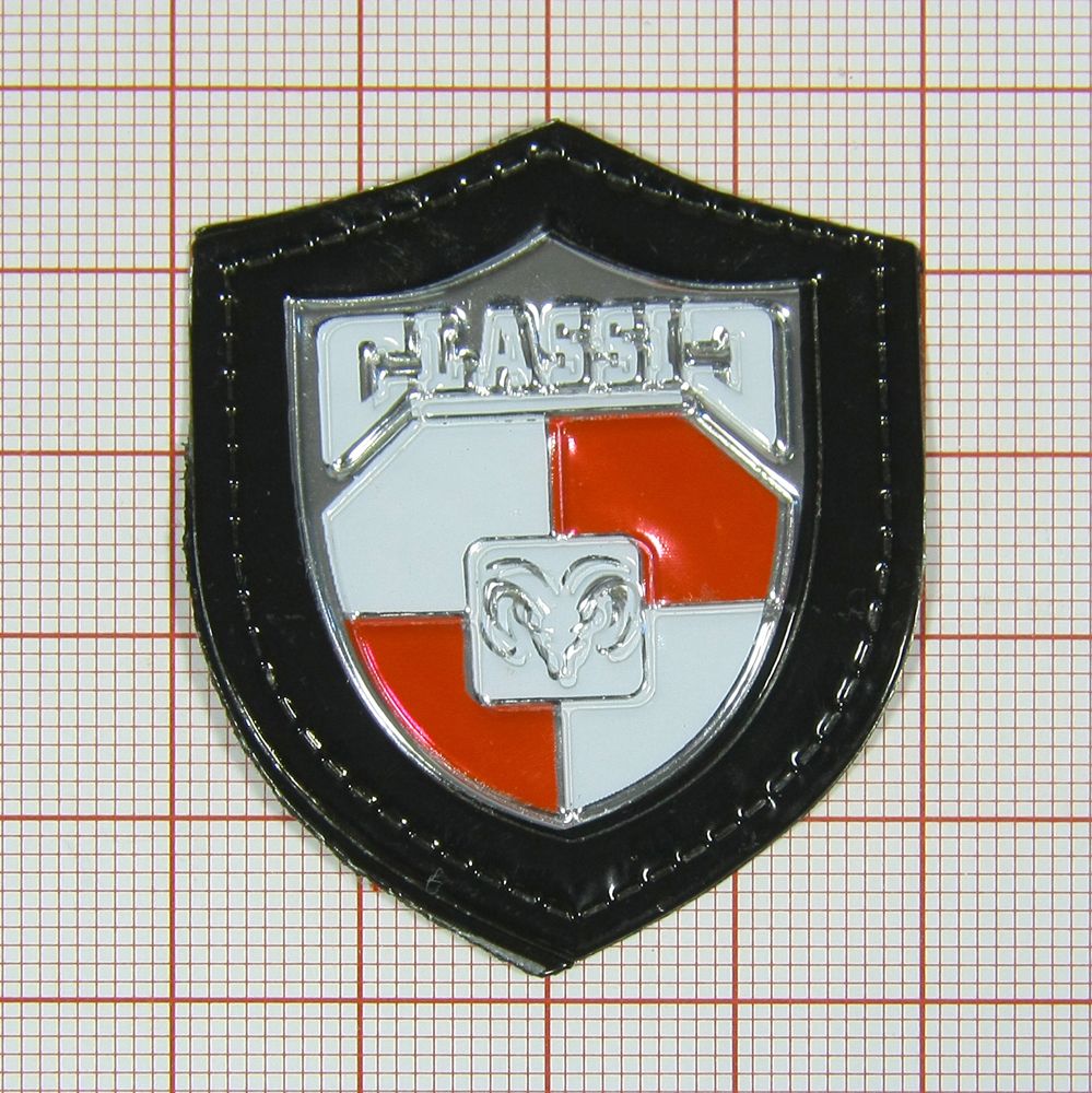 Лейба кожзам A9228 38*46мм Classic Dodge. Лейба Кожзам