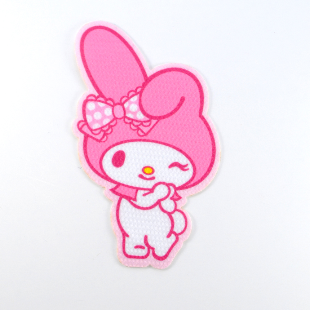 Аппликация клеевая Зайка в колпачке 6,8*11см, /дайвинг/, шт. Аппликация клеевая