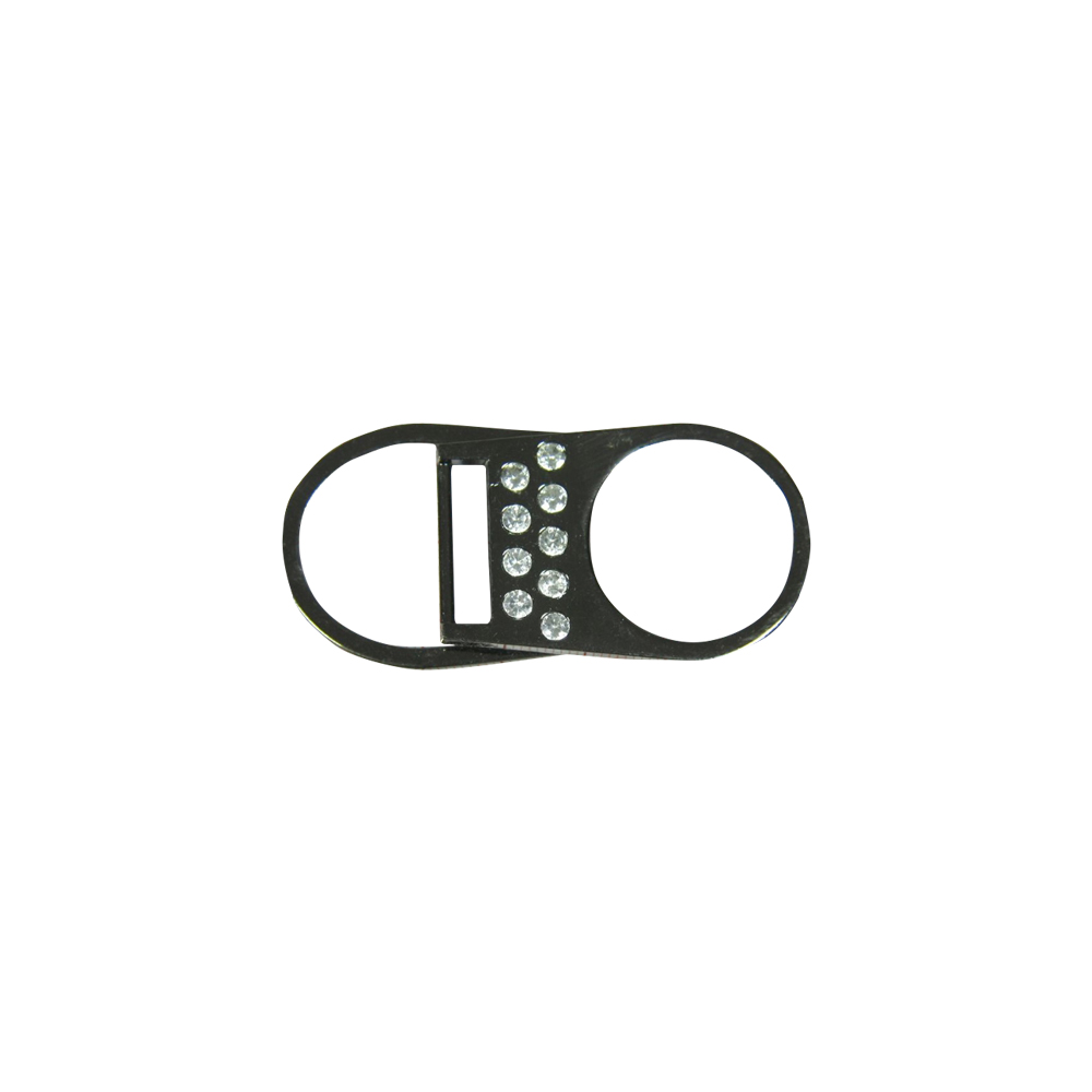 Перетяжка метал 55*32мм BLACK NIKEL /d=25мм/ . Перетяжка металл