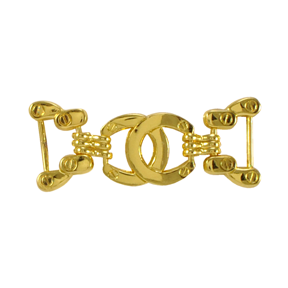 Перетяжка металлическая 11198 GOLD 13мм . Пряжка, перетяжка