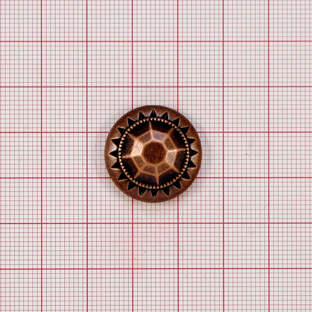 Пуговица TR-1063-34 Черепаха MEDN 21мм. Пуговица металлизированная