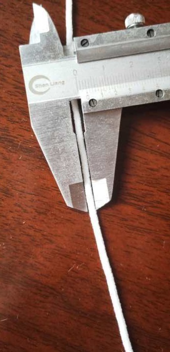 Резинка круглая 3мм, белый /Китай/, 100м. Резинка