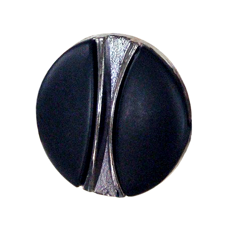 Кнопка металл круглая 24мм блек никель, матовый черный, шт. Кнопка металл