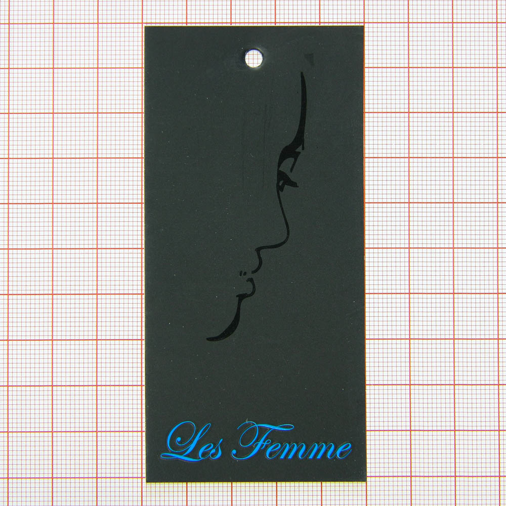 Этикетка бумажная Les femme черная, шт. Этикетка бумага