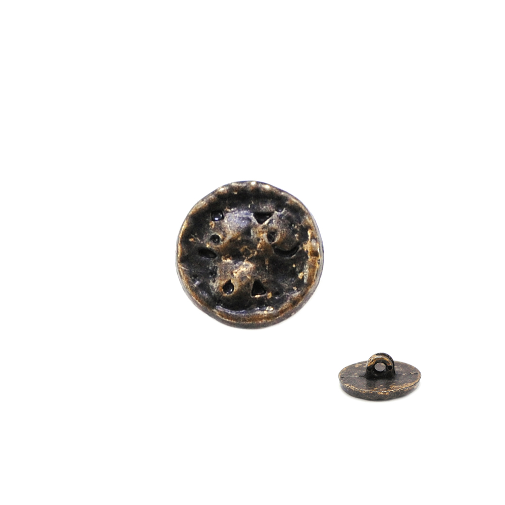 Пуговица TR-17-28 ant 17мм. Пуговица металлизированная