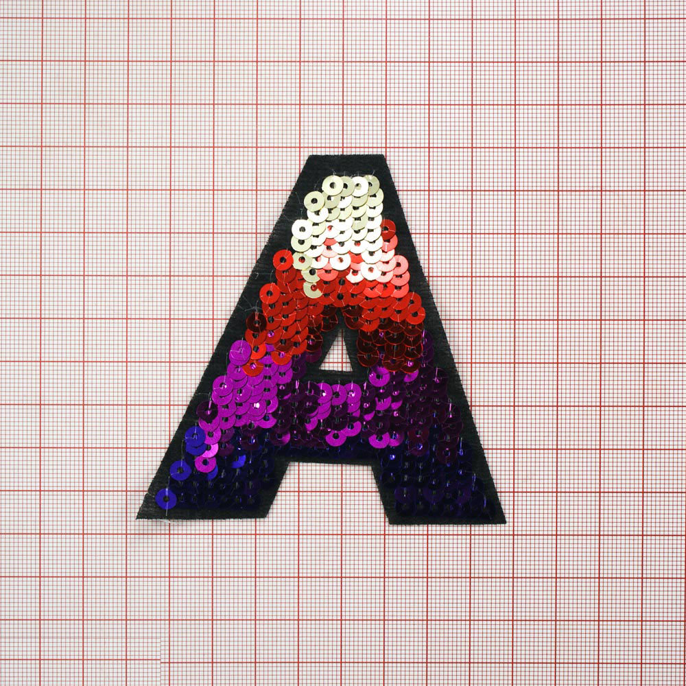 Аппликация клеевая пайетки А 9*8,5см серебро, красный, фиолетовый, розовый, шт. Аппликации клеевые Пайетки