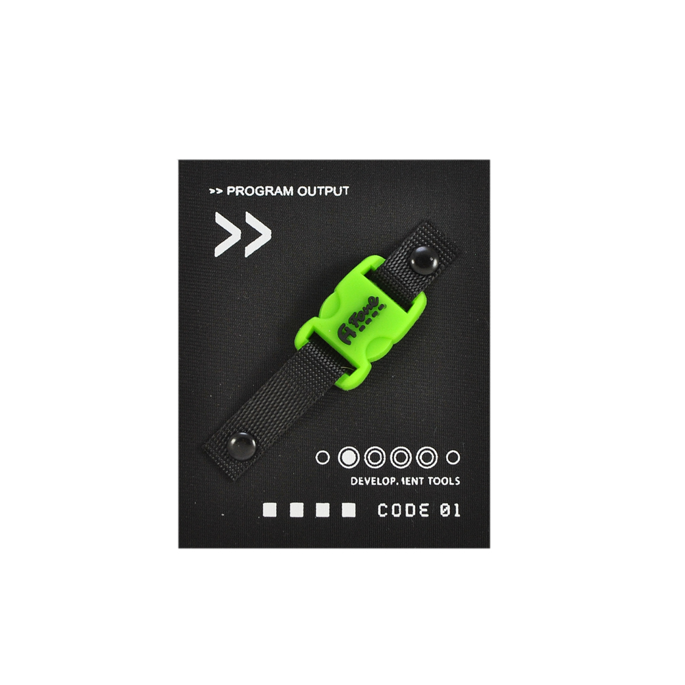 Лейба тканевая  CODE01, 8*6,5см, черный, белый, зеленый, шт. Лейба Ткань