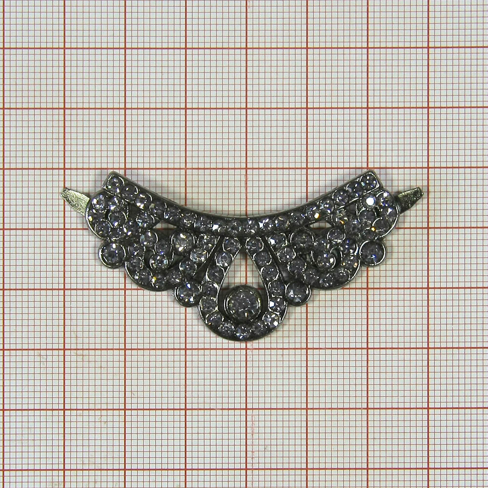 Краб металлBN Корона-черные камни, шт. Крабы Металл Геометрия Декор