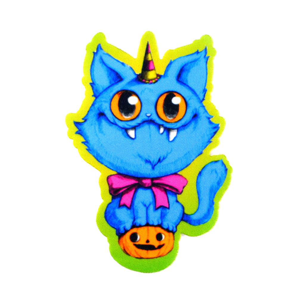 Аппликация клеевая Кот на тыкве, 11*8см, /дайвинг/, шт. Аппликация клеевая