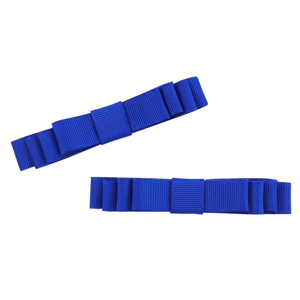 Шеврон Бантик темно-синий 100*15мм, шт. Аппликации Пришивные Цветы Банты