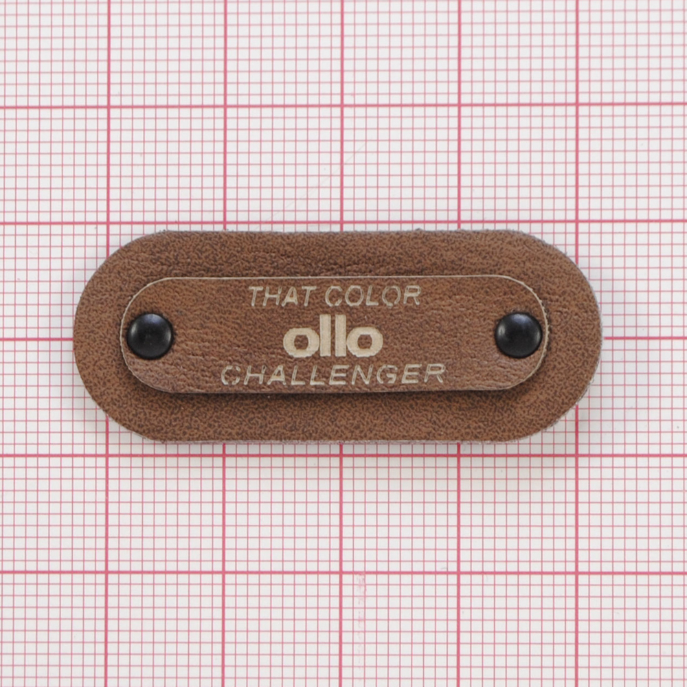 Лейба кожзам ollo, 4,5*1,8см, коричневый, бежевый, шт. Лейба Кожзам
