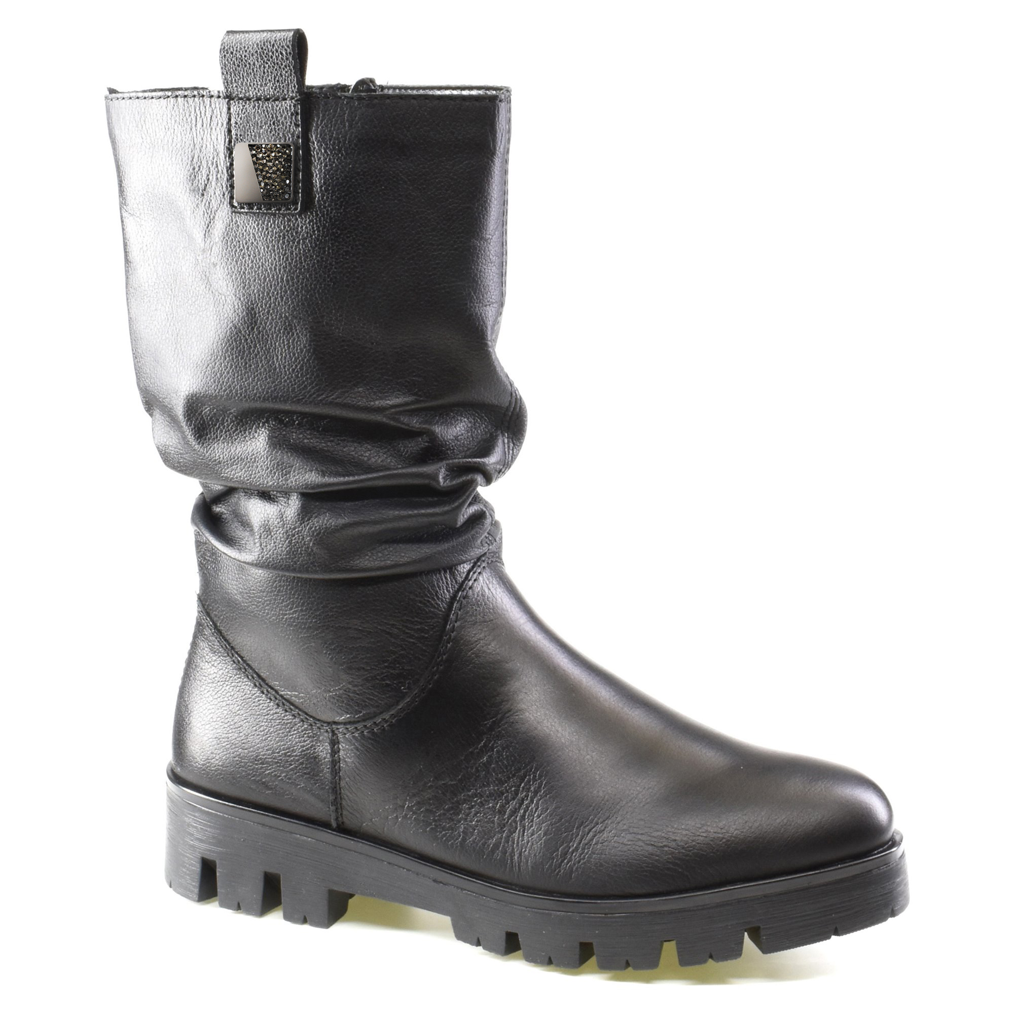 Краб камни и металл Квадрат Левый, 2,3*2,3см, матовый никель блек, черный, шт. Крабы Металл Геометрия Декор