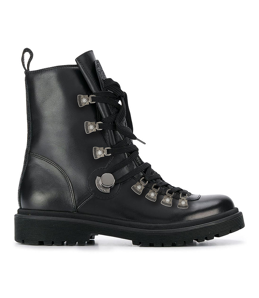 Петля обувная металл с хольнитеном, 2.4*1.5см, матовый никель, белый камень, черная эмаль, шт. Петля обувная