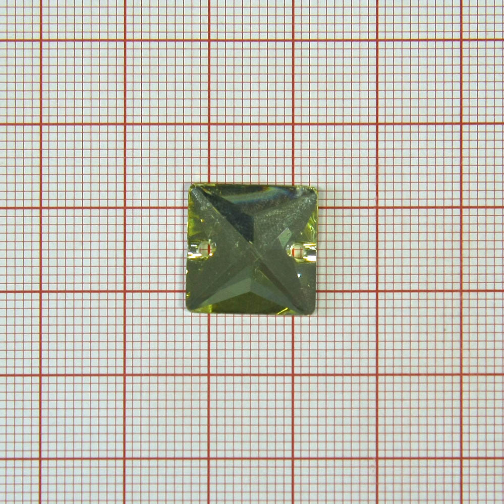 Стразы пришивные квадрат 15мм зеркальный Кристалл, шт. Стразы пришивные