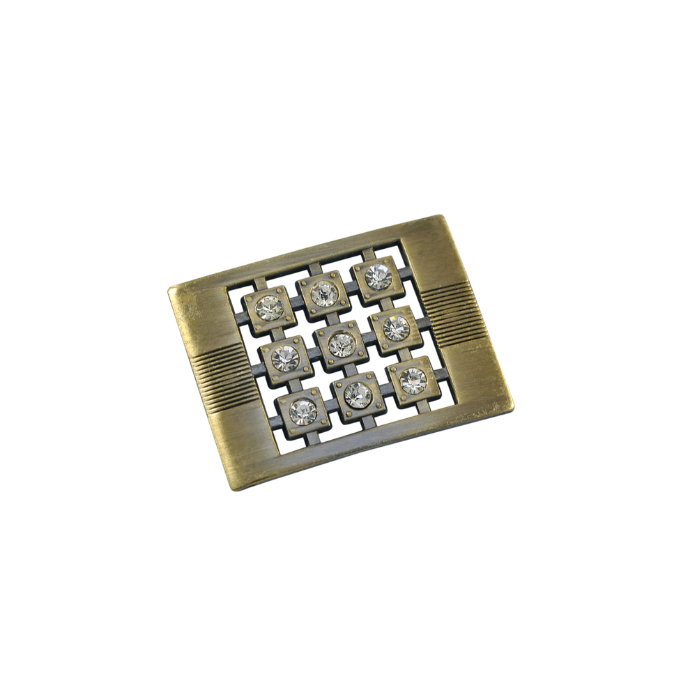 Краб металл 9030 ANTIK экран Решетка, камни 4,5*3,3см, шт. Крабы Металл Геометрия Декор