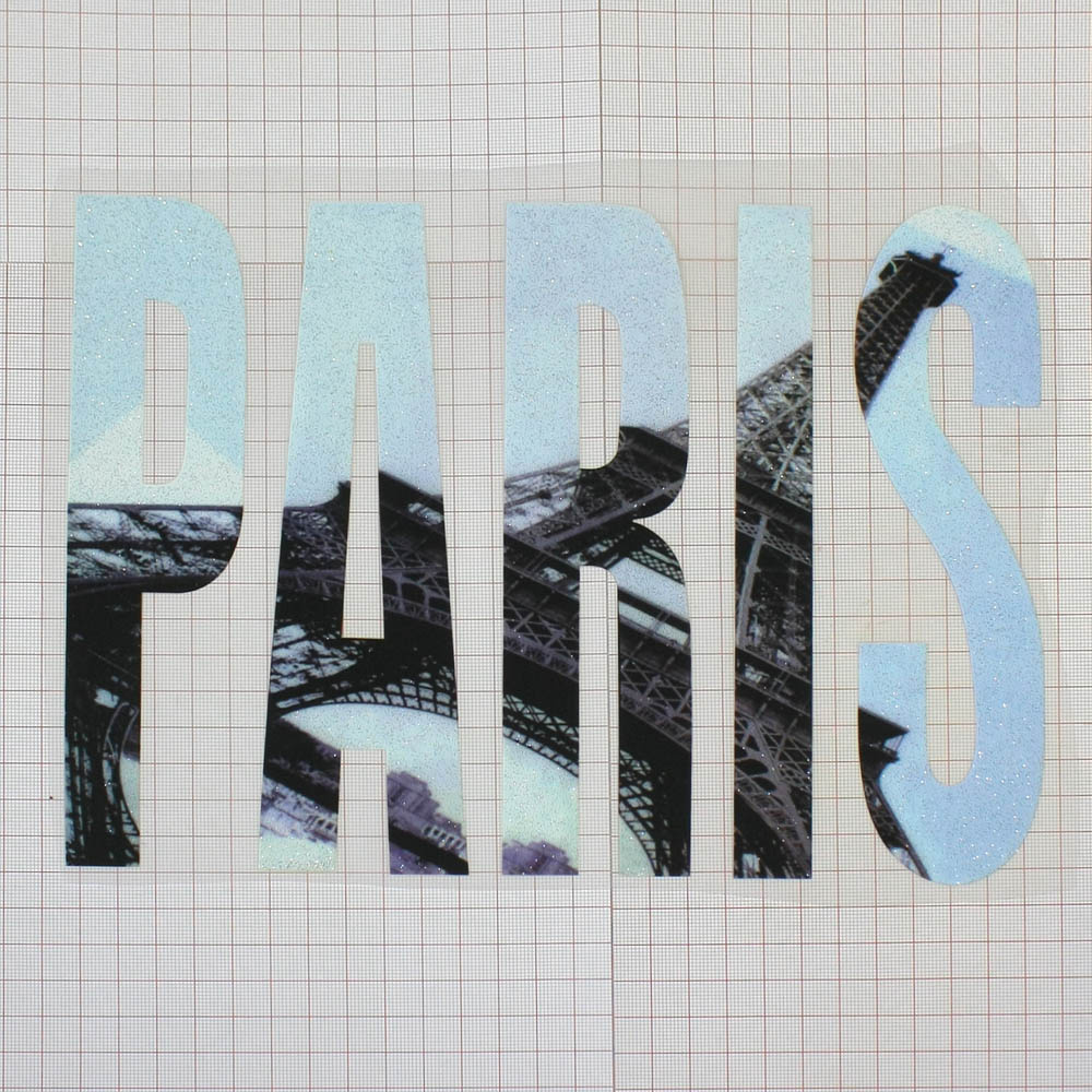 Термоаппликация Фото Башня Paris 26*19см цветная, шт. Термопереводки Надписи