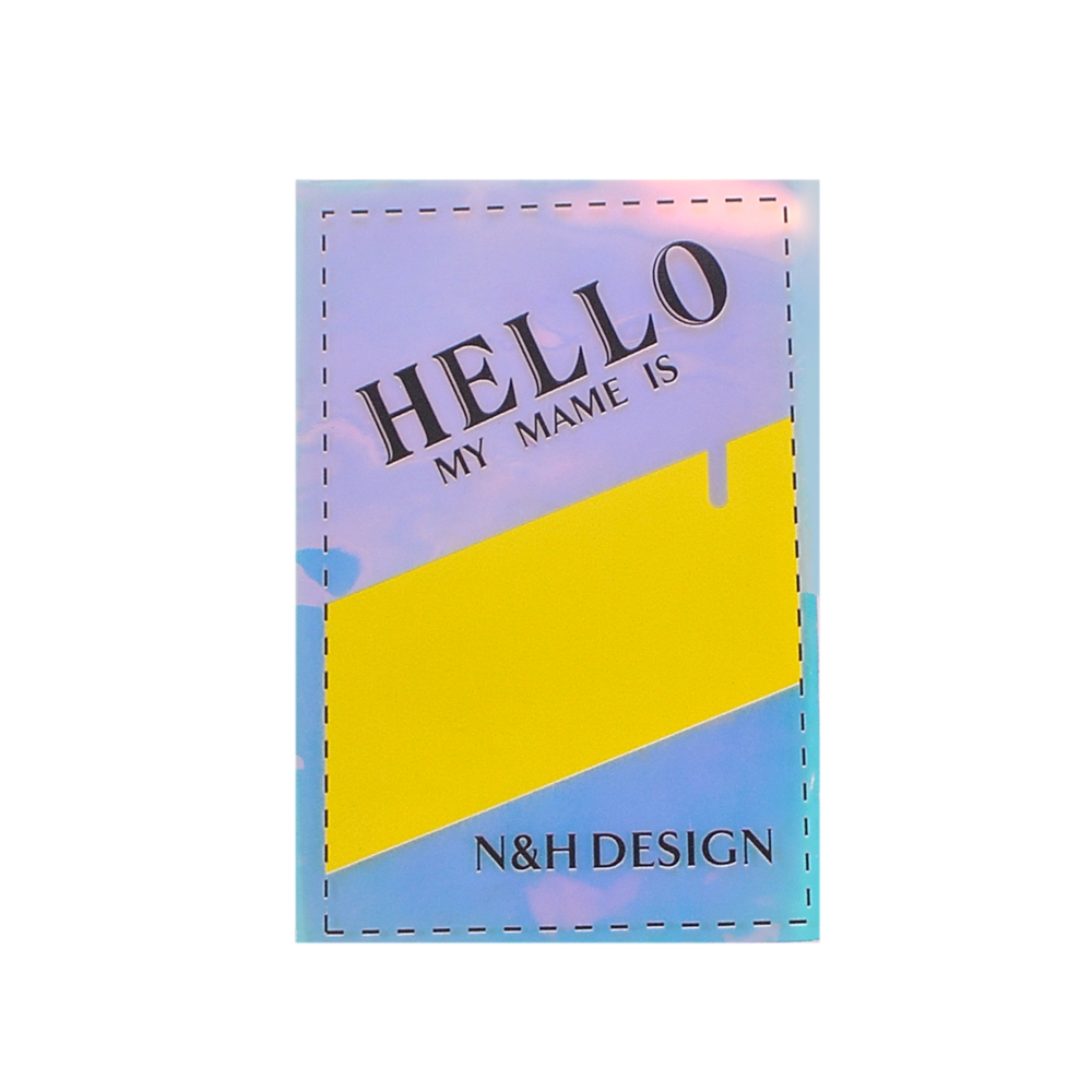 Лейба клеенка HELLO, 11,5*7.5см, прозрачный, желтый, черный, оранжевый, шт. Лейба Клеенка