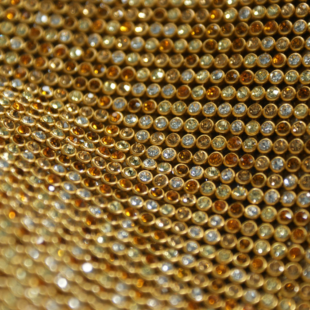 Стразы полотно клеевые №4а сетка золото, белый, желтый, топаз камни 3мм 45*120, 1лист. Полотна из страз