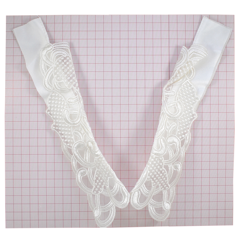 Воротник XS-003 белый кружево, шт. Воротники